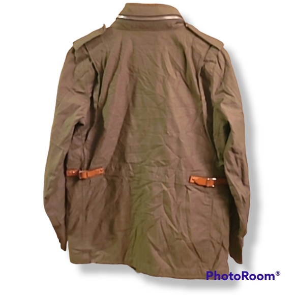 Rag & Bone Khaki Utility Barn Jacket hidden hood - Picture 5 of 12